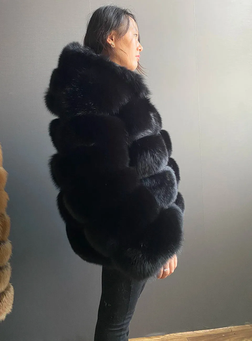 LuxFox – Real Fox Fur Jacket with Oversized Hood
Pop Your Style—Own Your Trend!