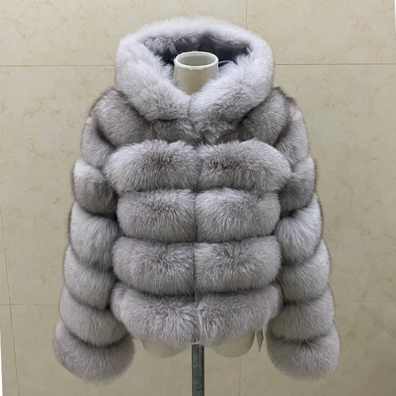 LuxFox – Real Fox Fur Jacket with Oversized Hood
Pop Your Style—Own Your Trend!