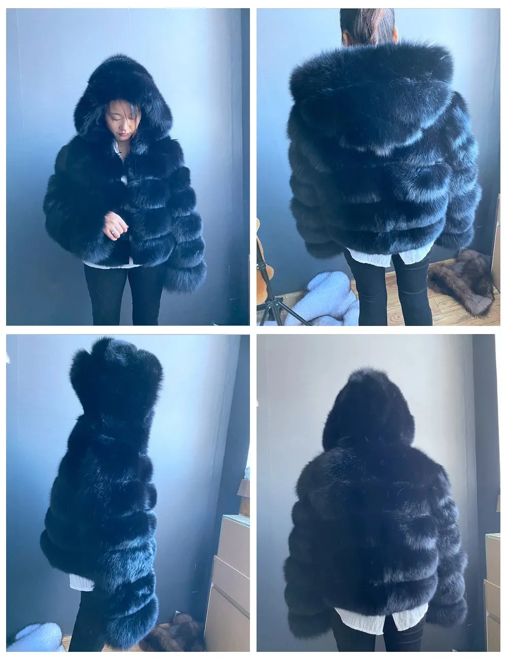 LuxFox – Real Fox Fur Jacket with Oversized Hood
Pop Your Style—Own Your Trend!