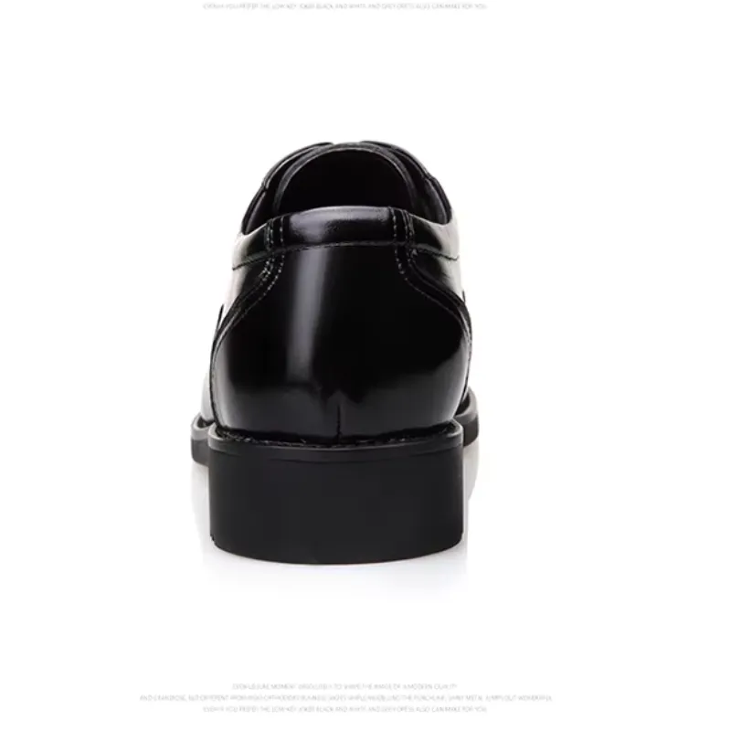 Men's Patent Leather Oxford Shoes with Cap Toe Design | For Formal Occasions