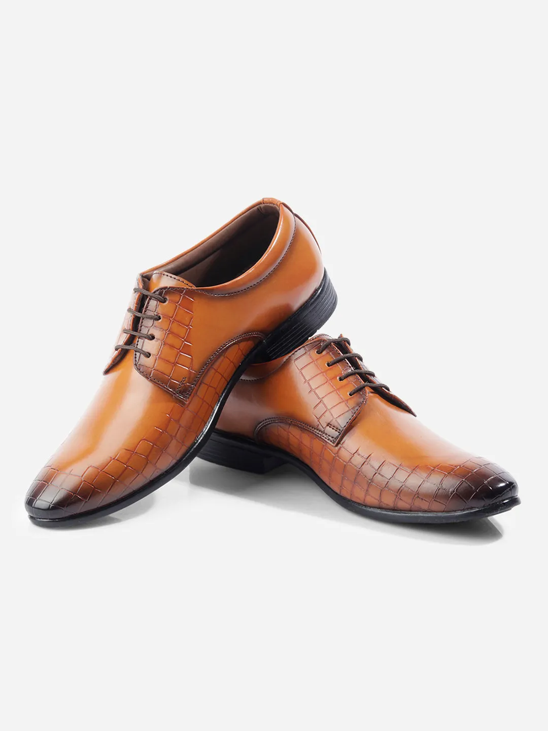 Men's Tan Regular Toe Lace Up Formal (IX1072)