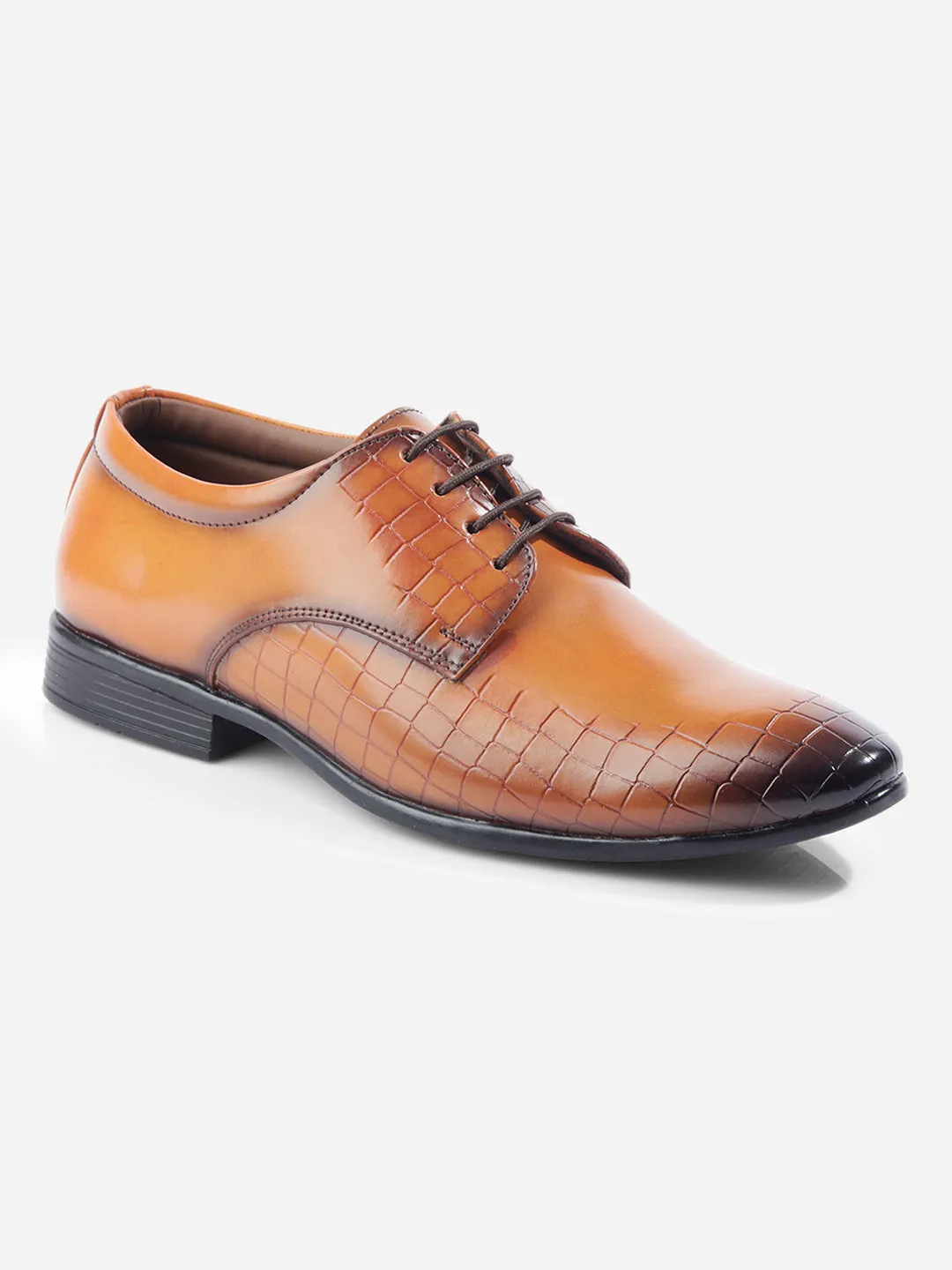 Men's Tan Regular Toe Lace Up Formal (IX1072)