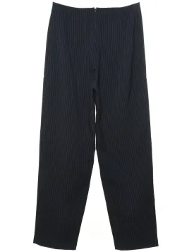 Navy Classic Striped Trousers - W26 L29