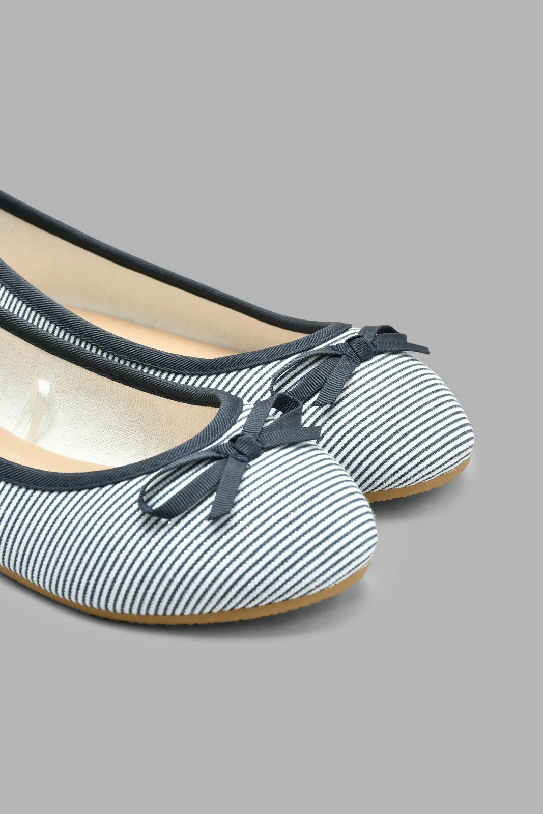 Navy Stripe Ballerina