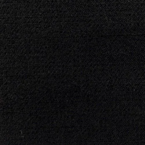 Night Black Wool Momie Double Woven Jacketing Fabric