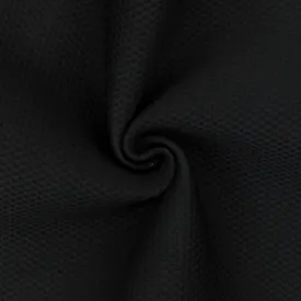 Oil Black 3D Mesh Stretch Bonded Fabric