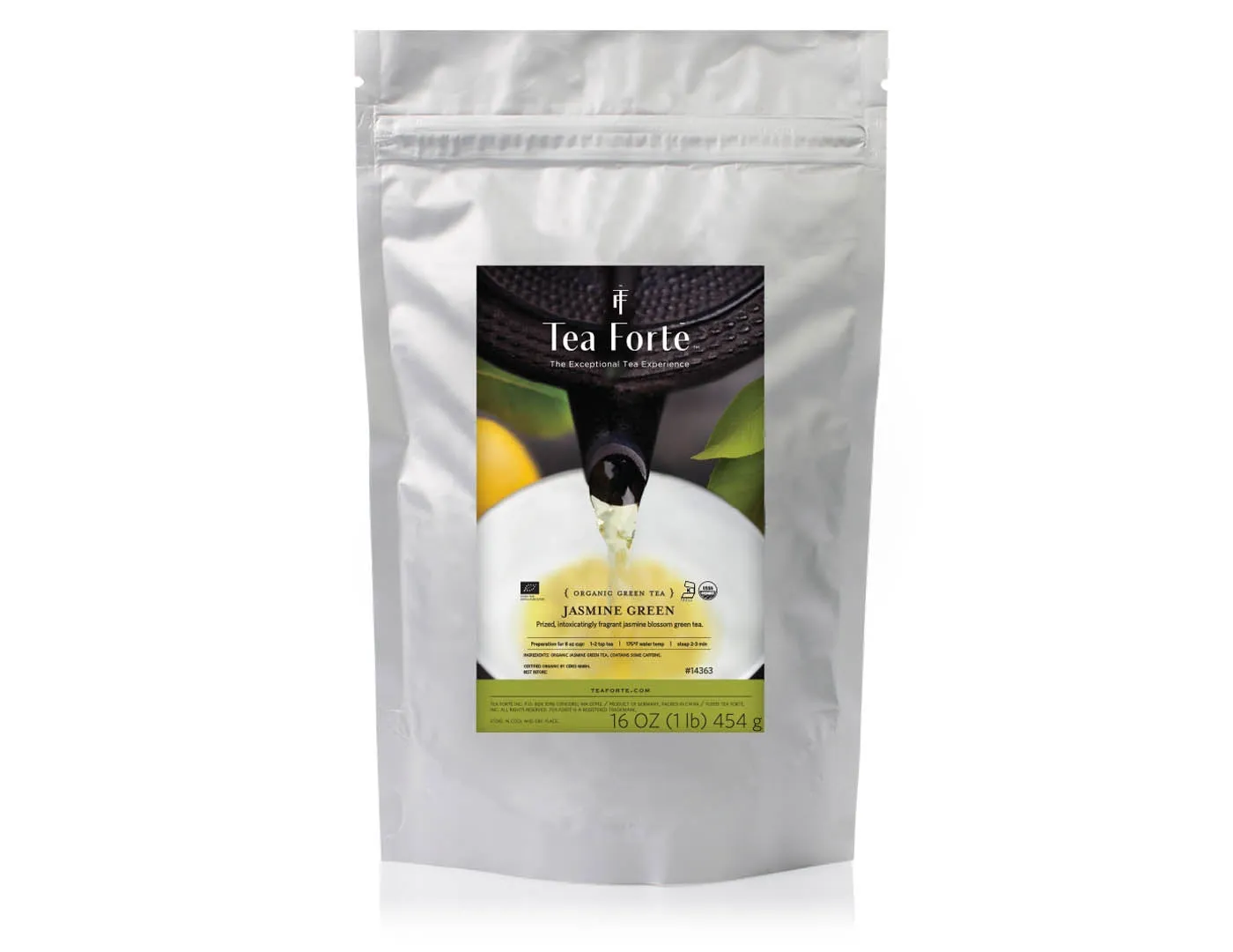 One Pound Loose Tea Pouch Jasmine Green Tea