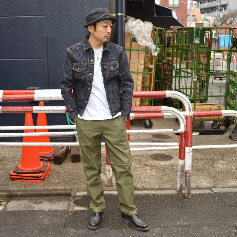 ONI DENIM "02527P-ONI Kasuri" 17oz ONI Kasuri Denim Warm Pocket Type3 Jacket