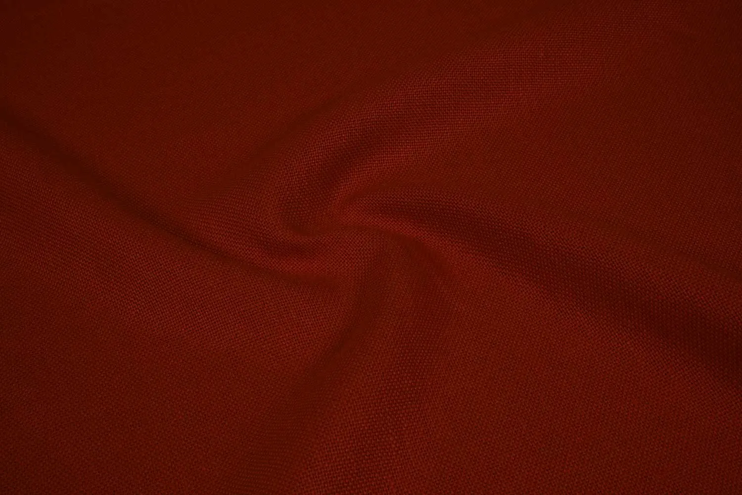 Orange Plain Linen Blend Matty Fabric