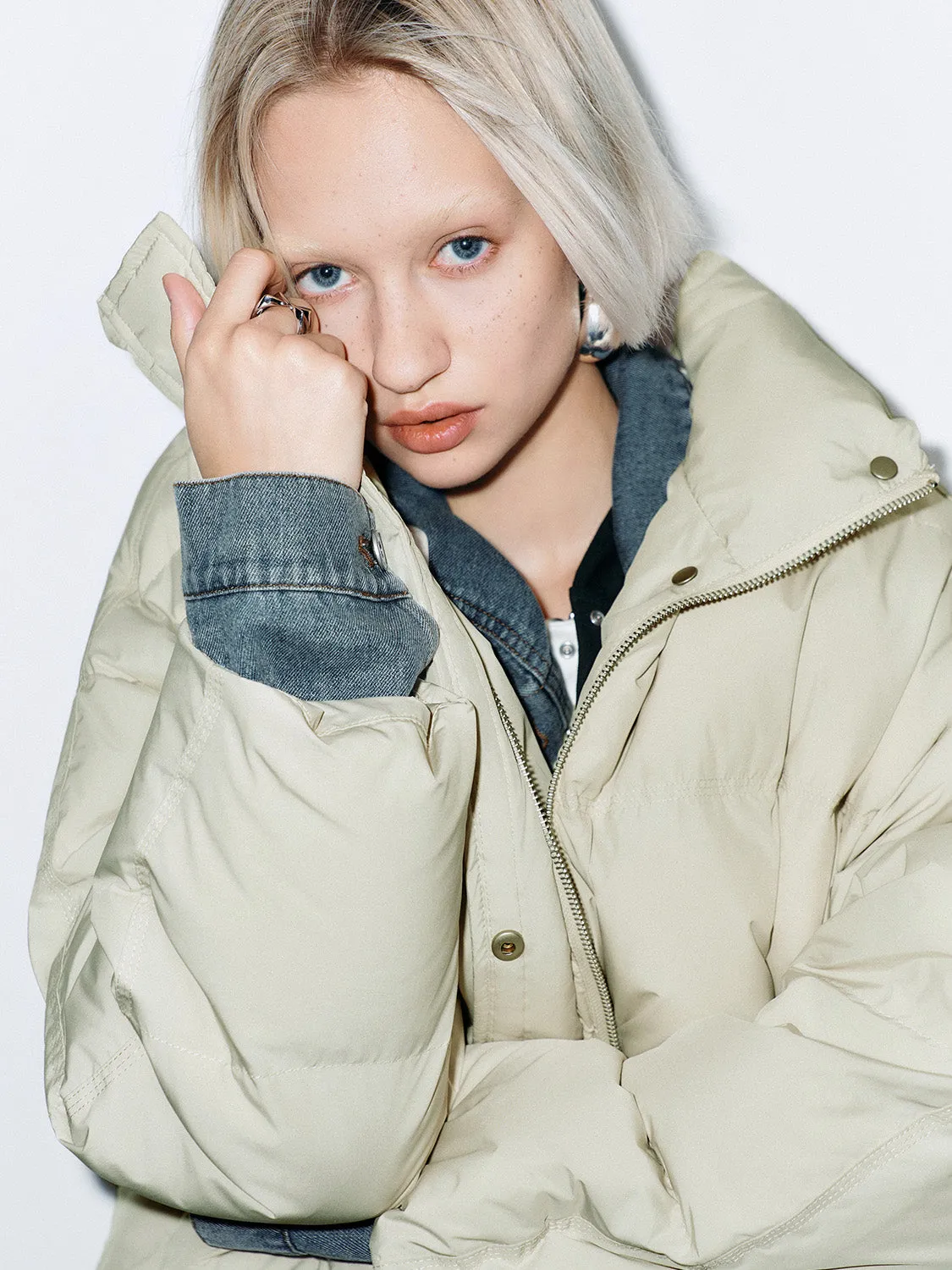 Padded Down Outerwear Puffer Jackets