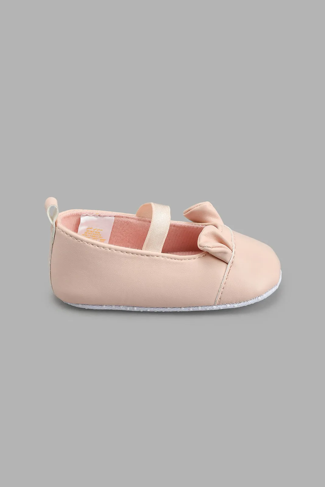 Pink Embellished Pram Shoe