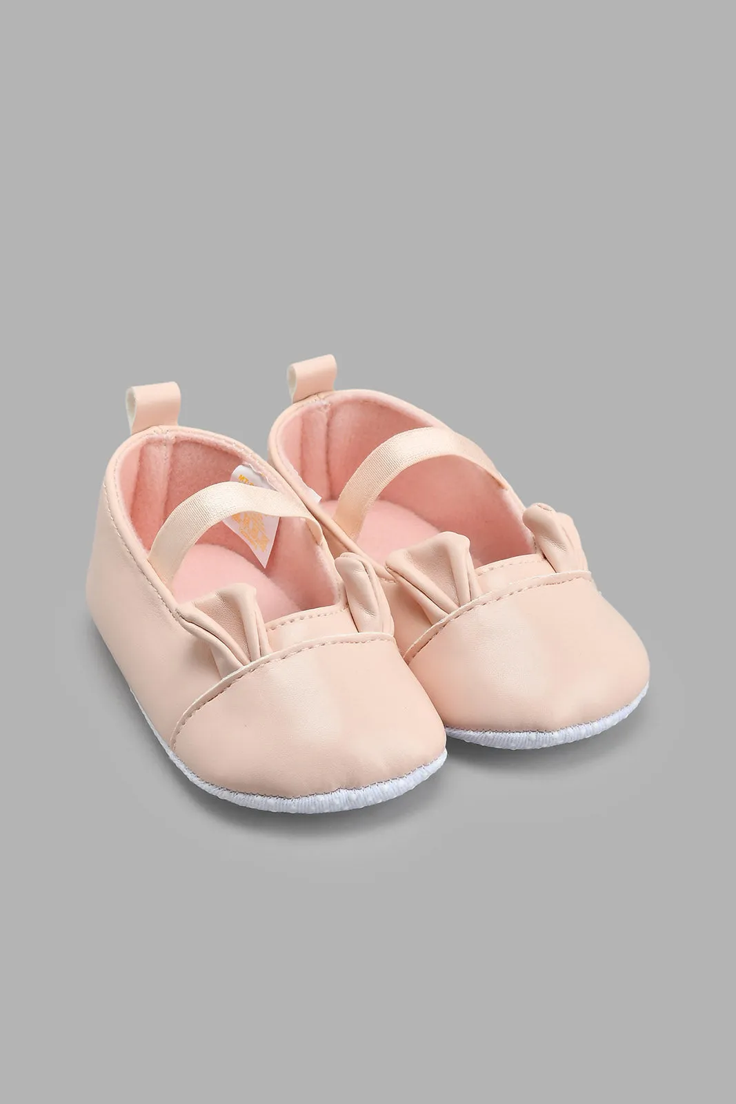 Pink Embellished Pram Shoe