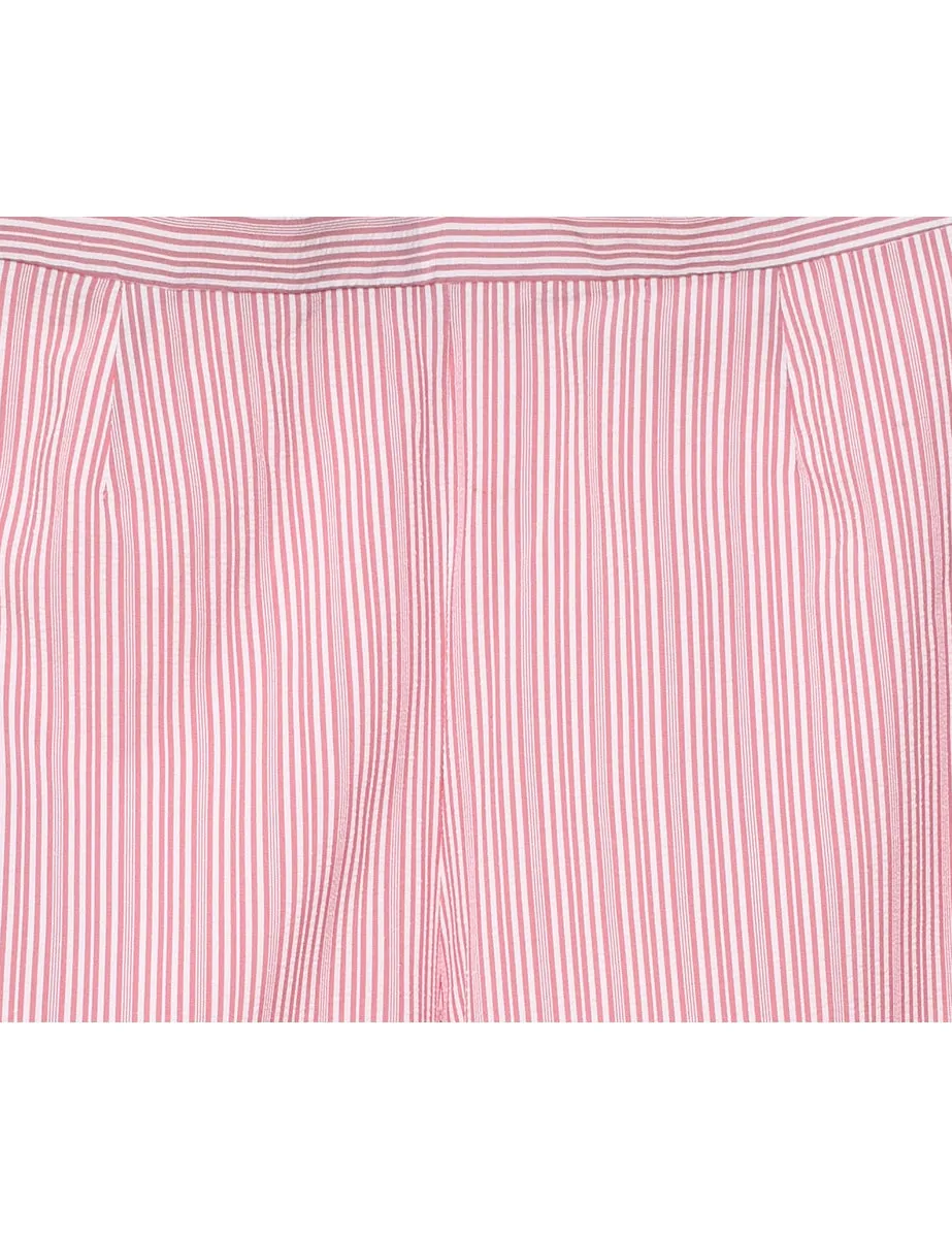 Pink Striped Trousers - W31 L25