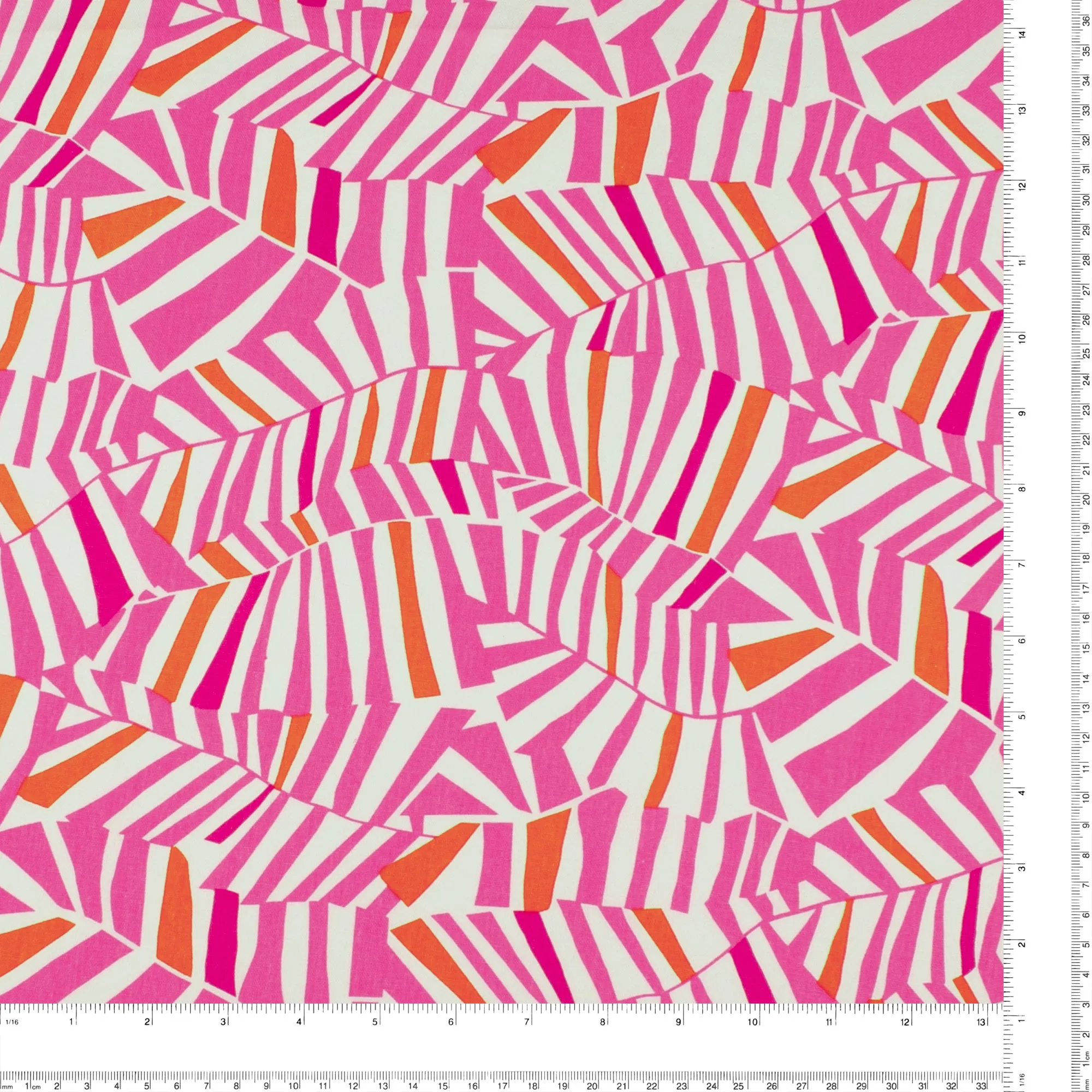 Printed Rayon & Linen - TOBAGO - 007 - Pink