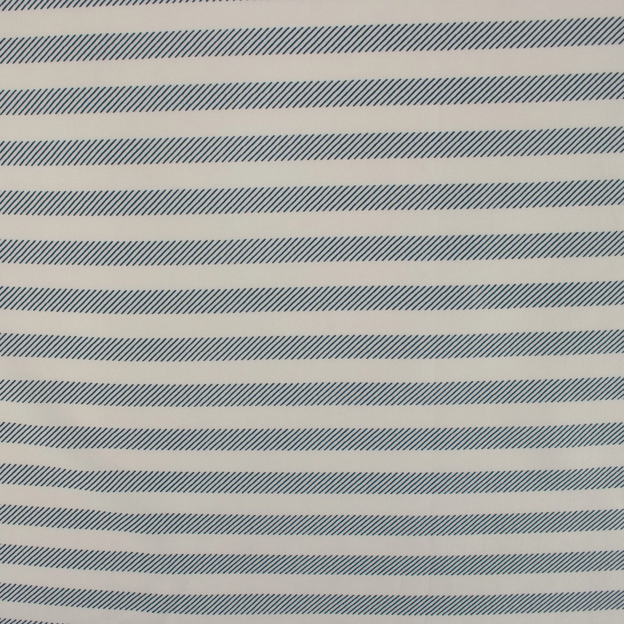 Rayon Poplin Stripe - Zipper Stripe - Blue