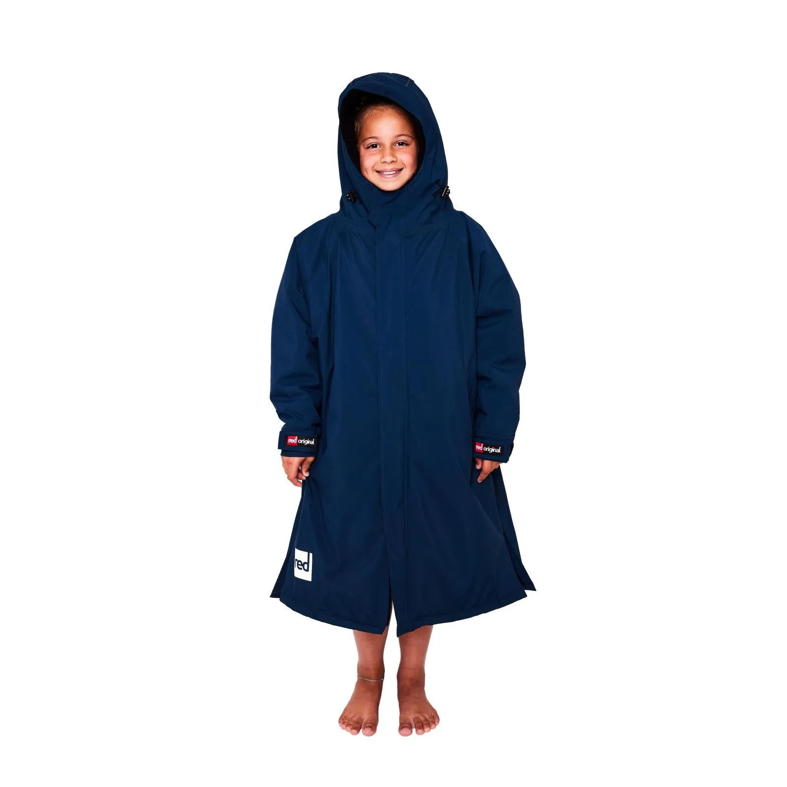 Red Kids Dry Pro Hooded Waterproof Changing Robe