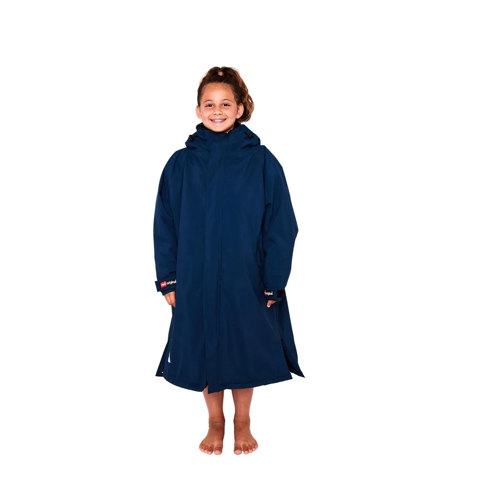 Red Kids Dry Pro Hooded Waterproof Changing Robe