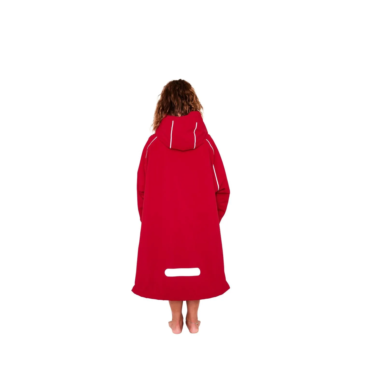 Red Kids Dry Pro Hooded Waterproof Changing Robe