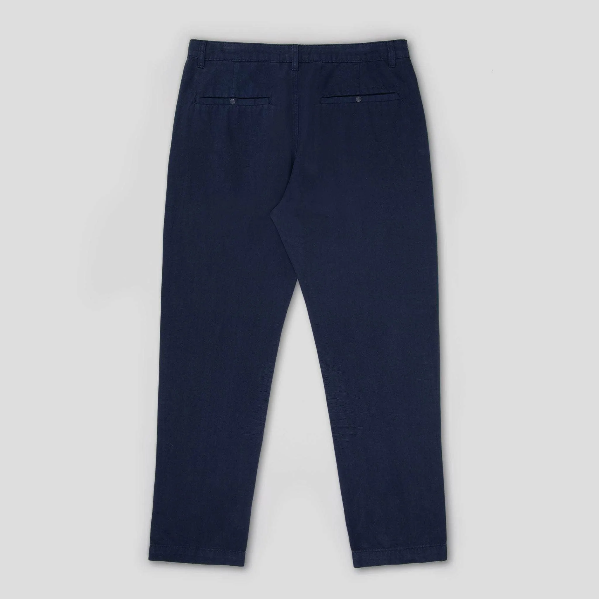 Relaxed-Fit Cotton Canvas Trousers Navy