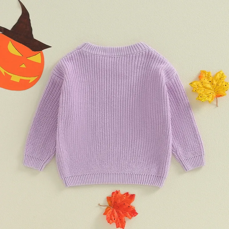 RTS: Purple Knitted Ghost Sweaters