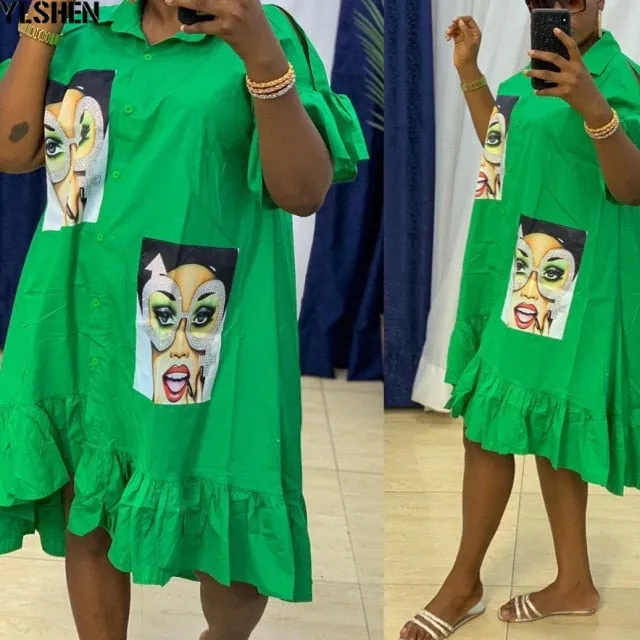 Shirt Dress Africa Clothing