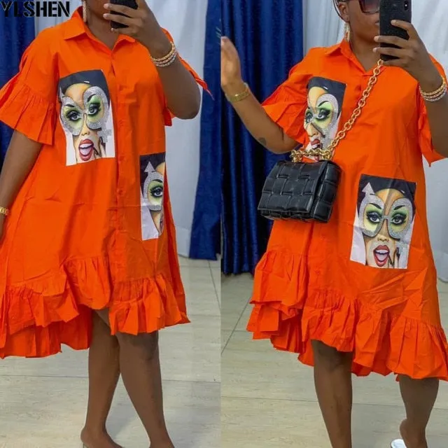 Shirt Dress Africa Clothing