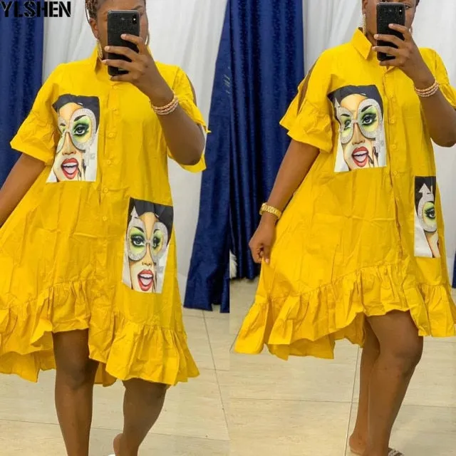 Shirt Dress Africa Clothing