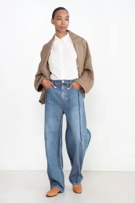 Spring Denim Tuck Jean