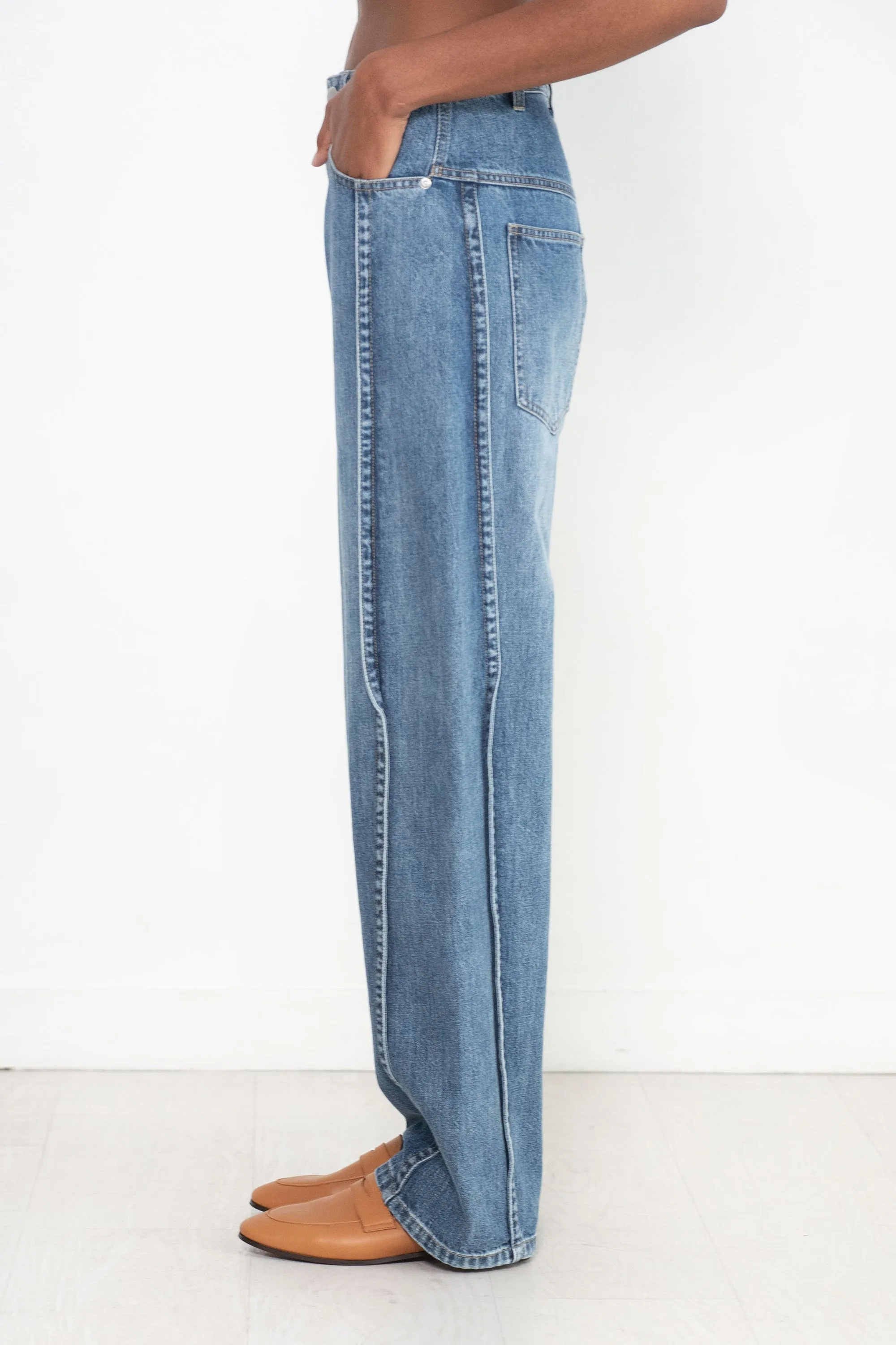 Spring Denim Tuck Jean