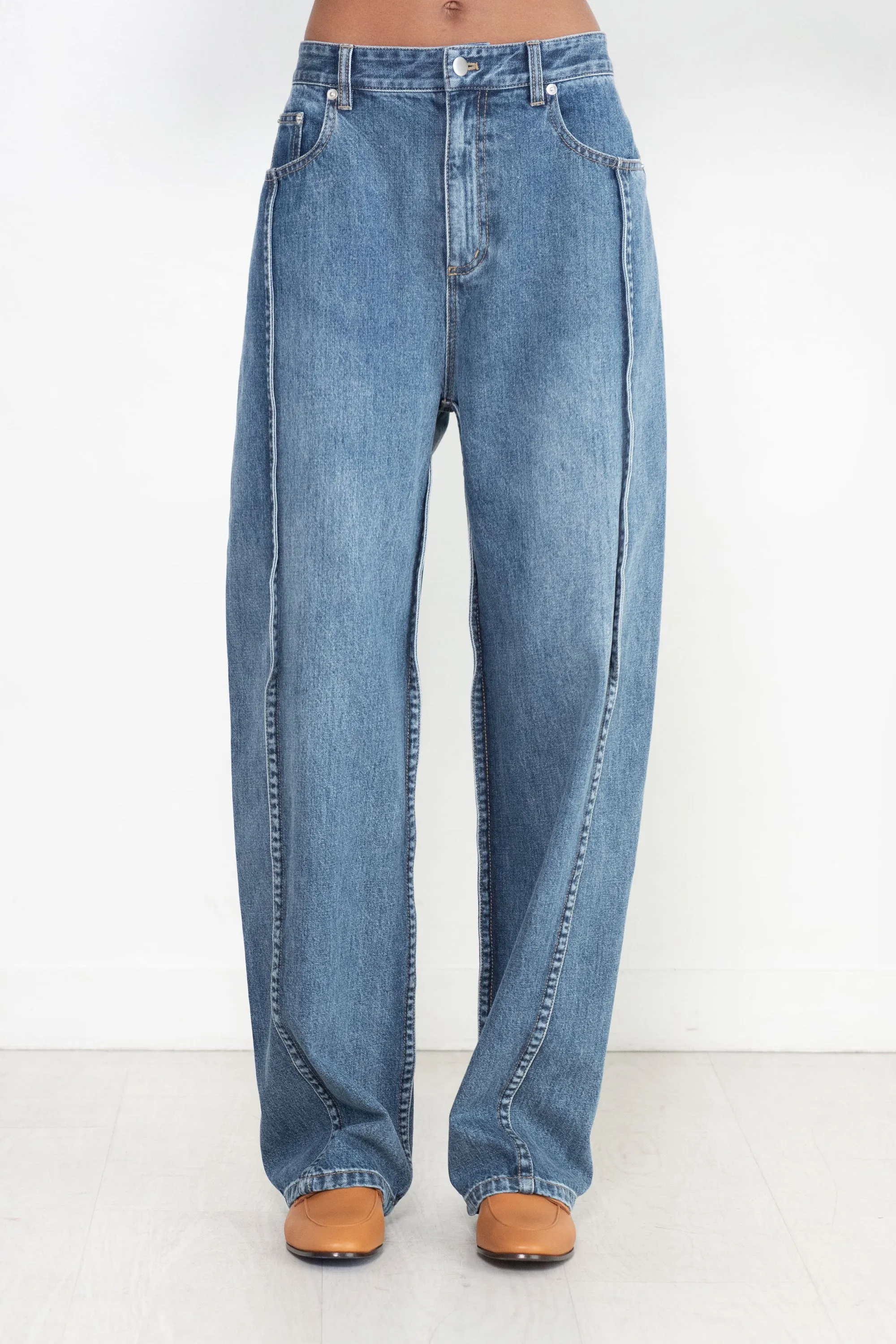 Spring Denim Tuck Jean