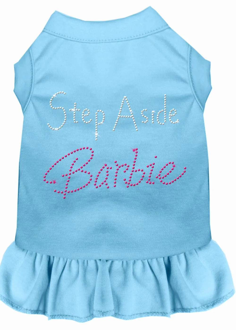 Step Aside Barbie Rhinestone Dress Baby Blue Lg (14)