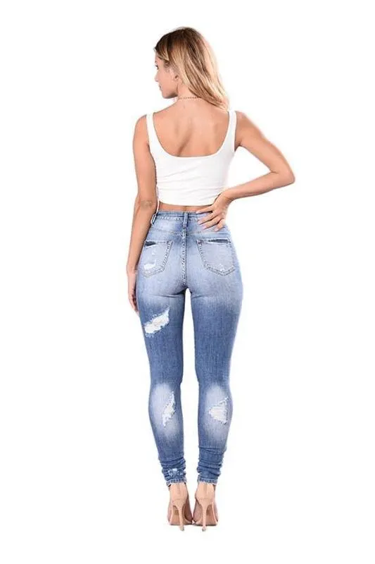 Stretch Pencil Jeans