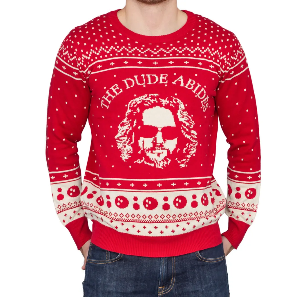 The Dude Abides Ugly Christmas Xmas Sweater