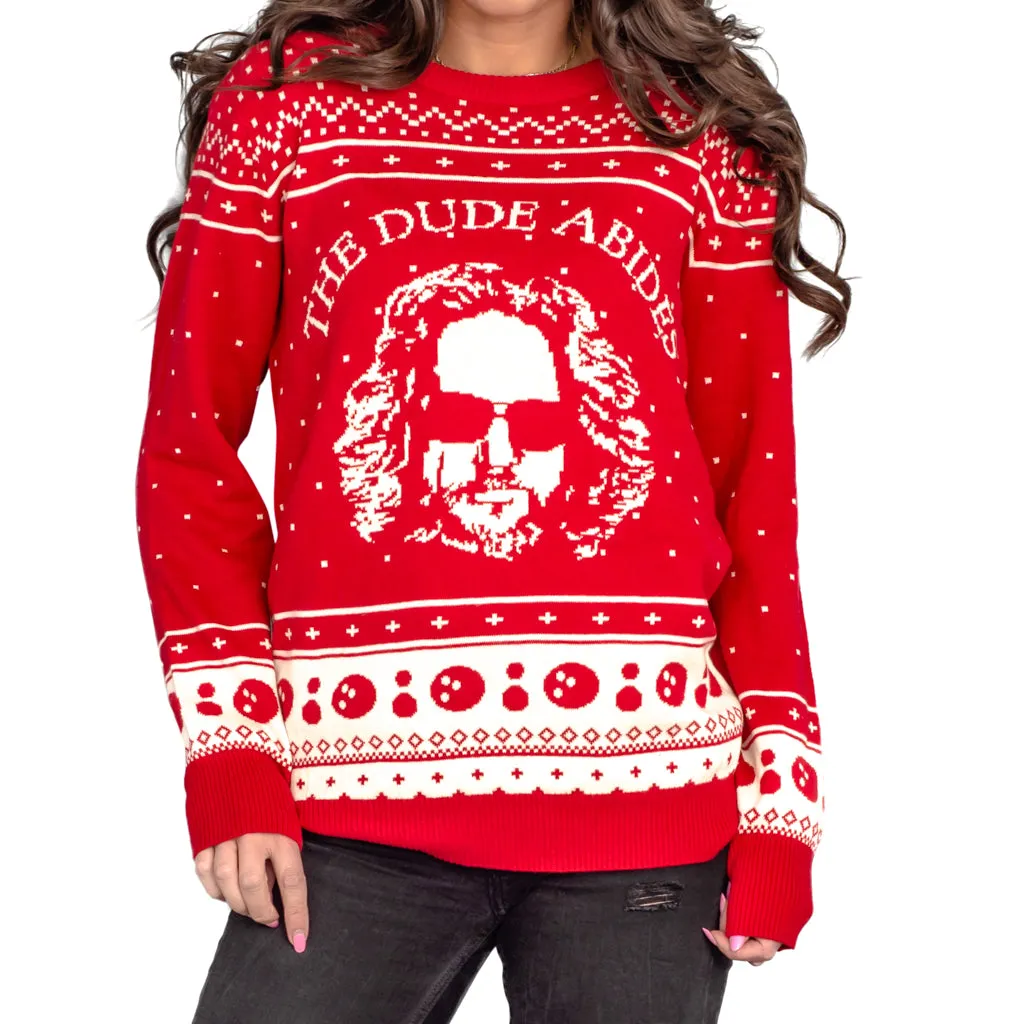 The Dude Abides Ugly Christmas Xmas Sweater