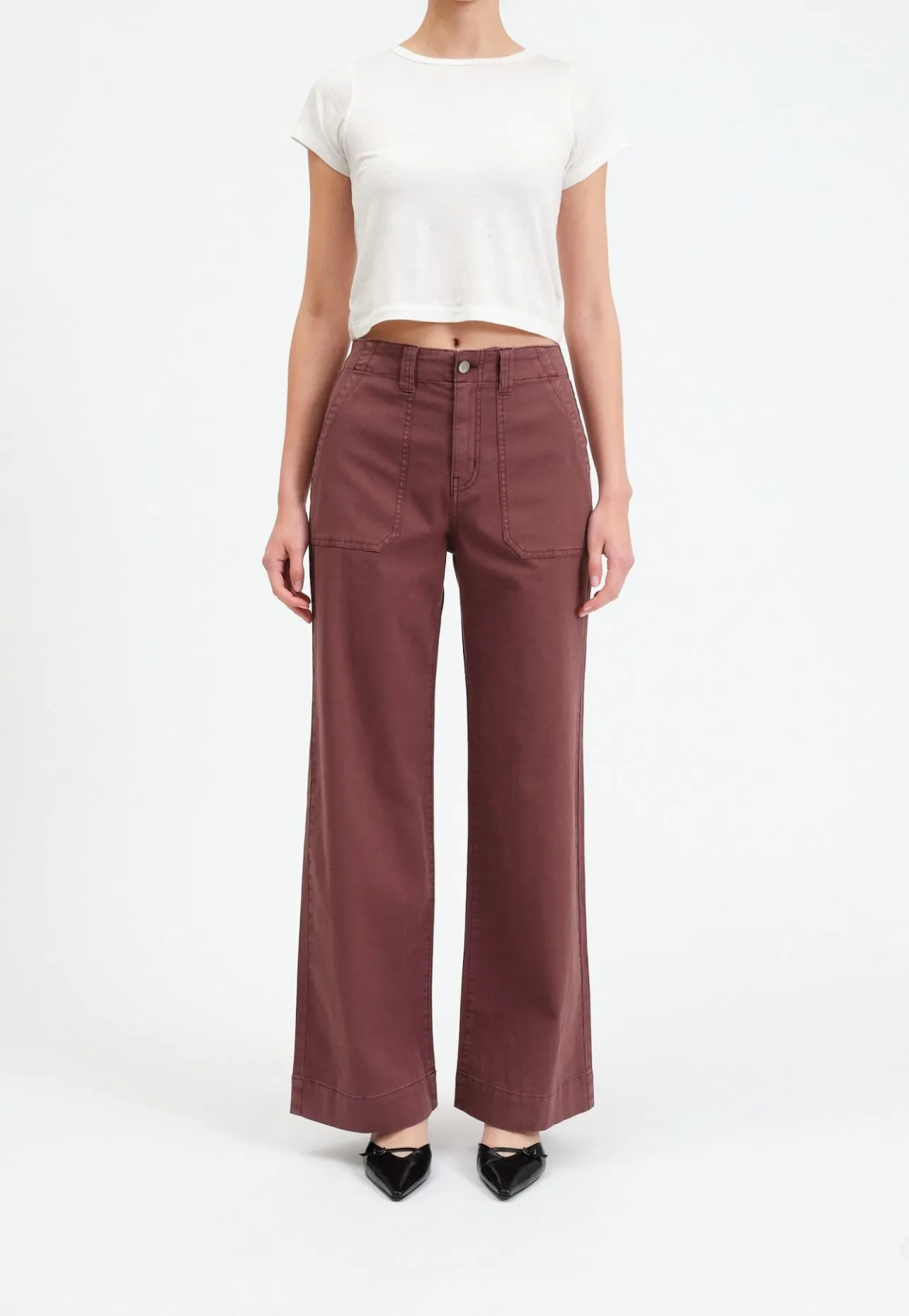 Trooper Wide Leg in Brown Eyes By Daze Denim