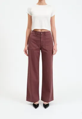 Trooper Wide Leg in Brown Eyes By Daze Denim