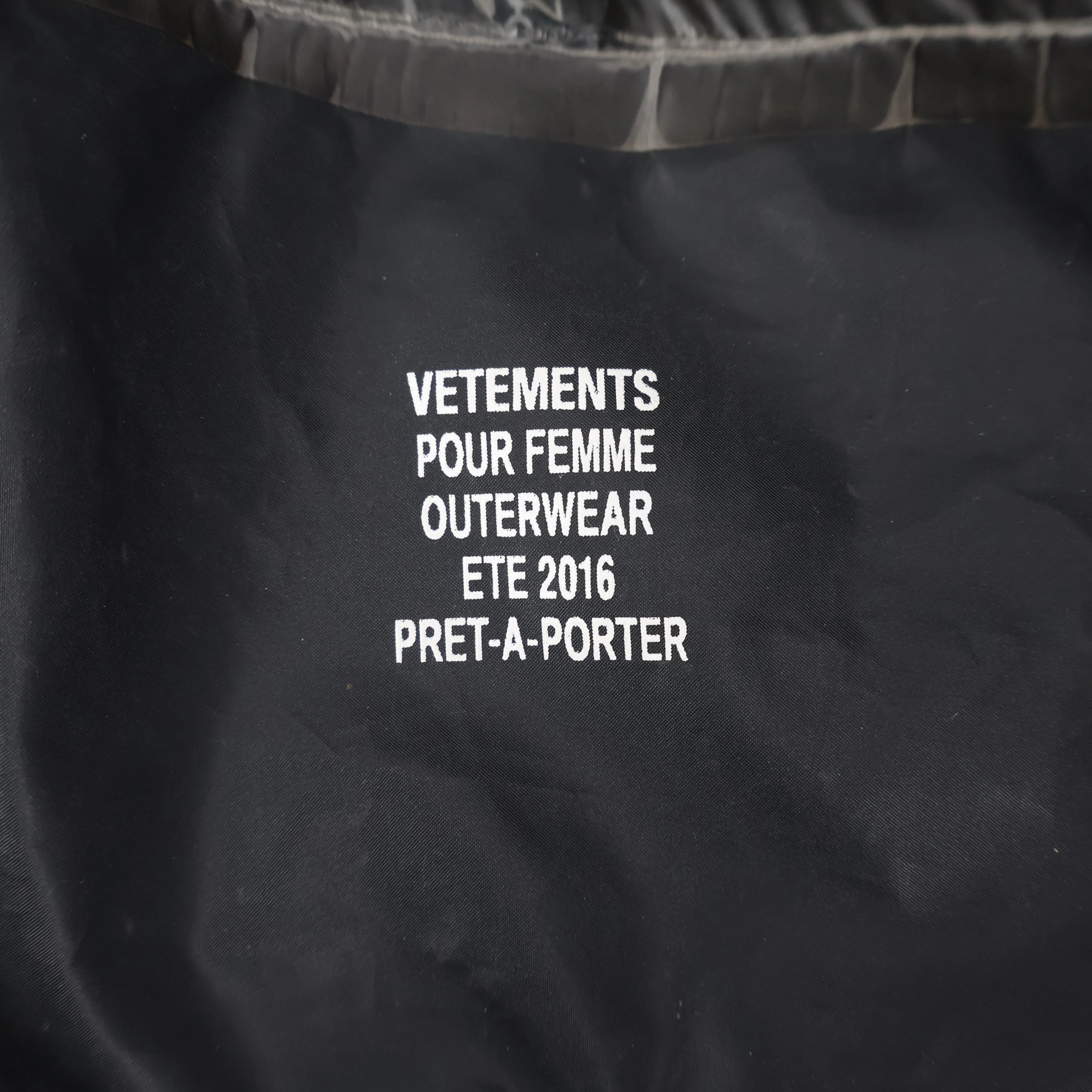 Vetements Rain Coats Black