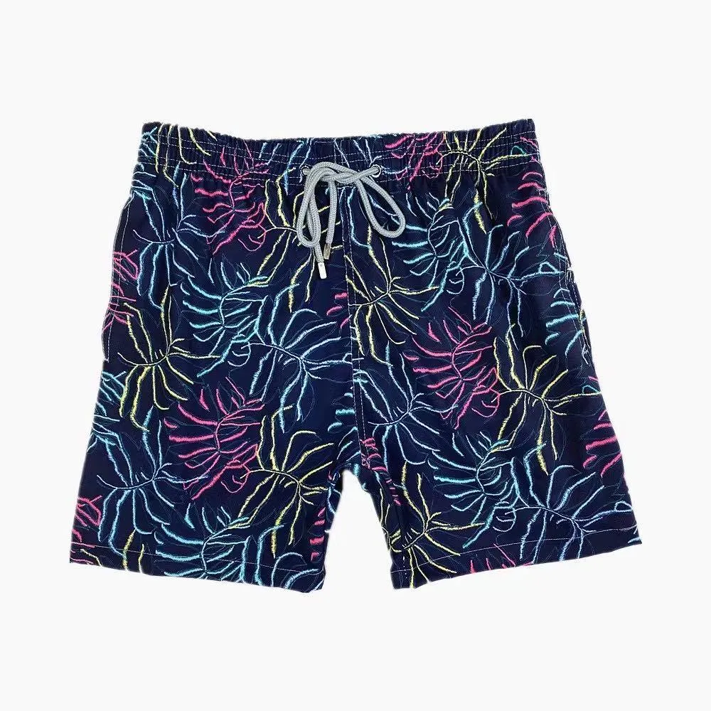 Vilebre Beach  Geometri Print Short