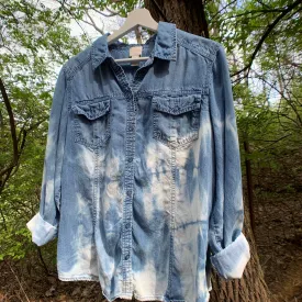 Vintage Distressed Denim Shirt