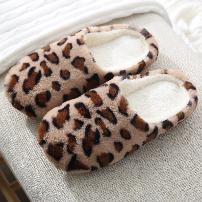 Warm Plush Women Bedroom Slippers