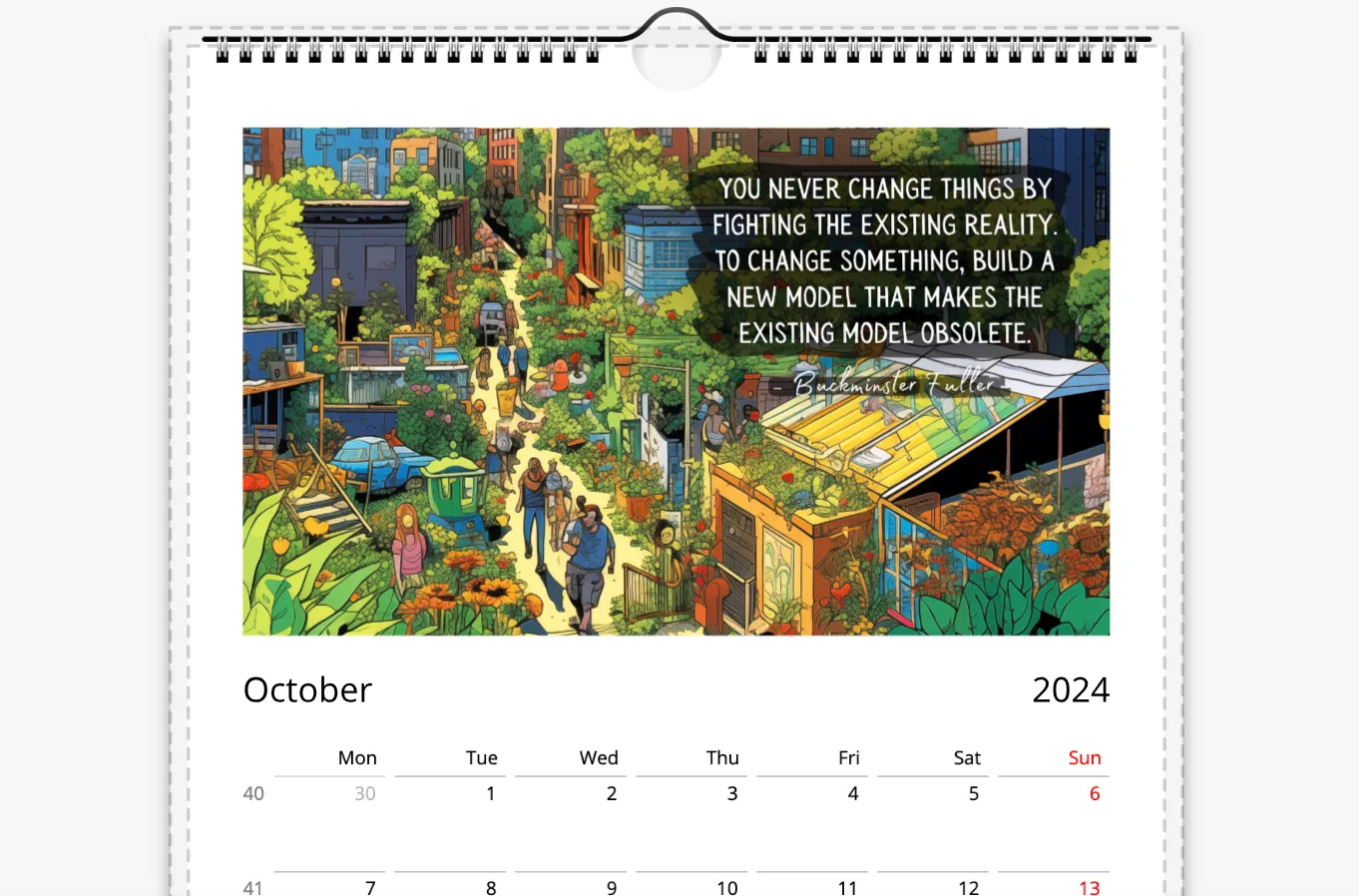 What If It's Actually Possible? Eco Futures Wall Calendar 2024 (US & CA)