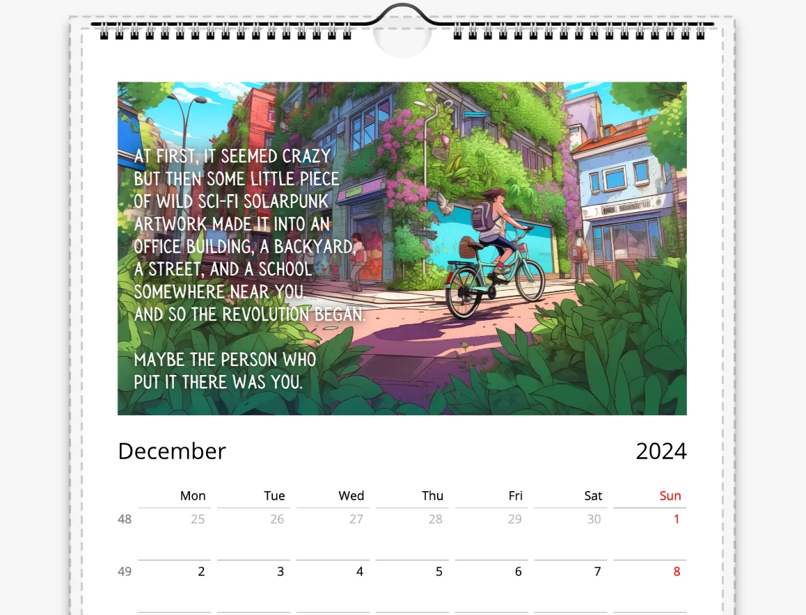 What If It's Actually Possible? Eco Futures Wall Calendar 2024 (US & CA)