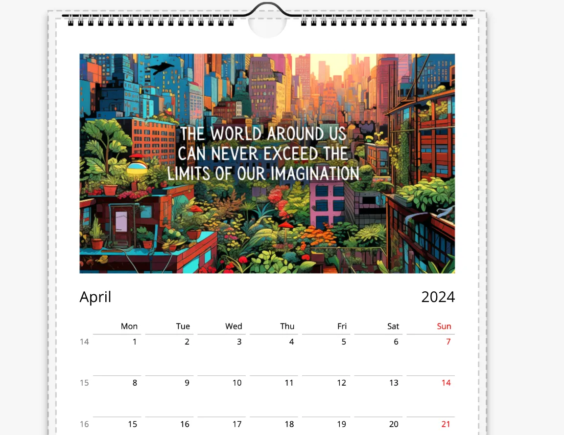 What If It's Actually Possible? Eco Futures Wall Calendar 2024 (US & CA)