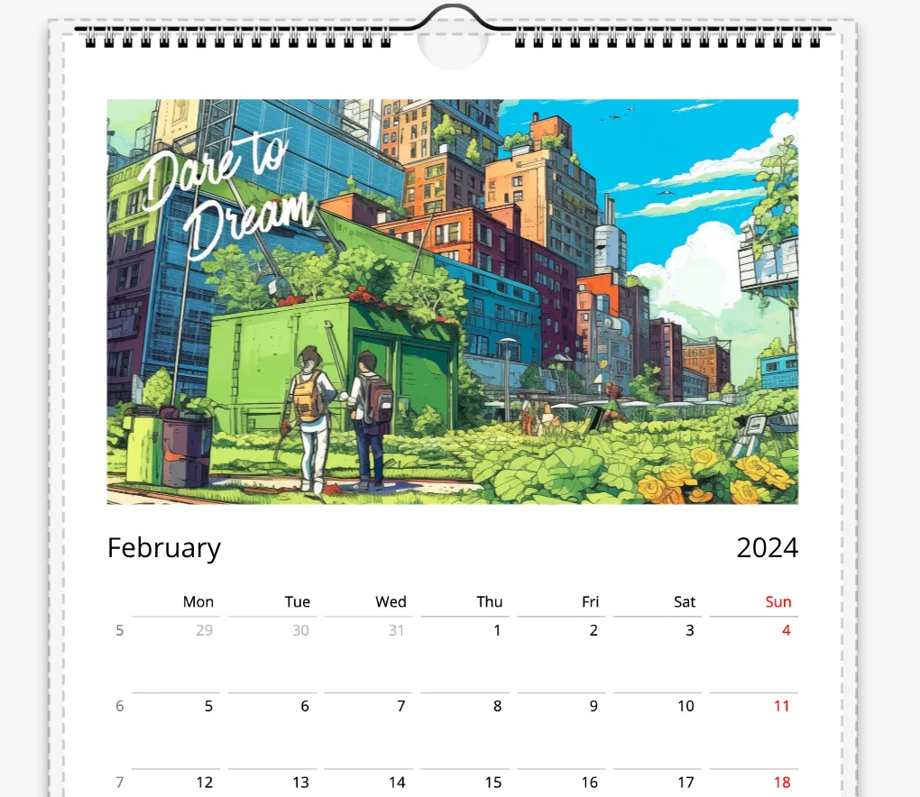 What If It's Actually Possible? Eco Futures Wall Calendar 2024 (US & CA)