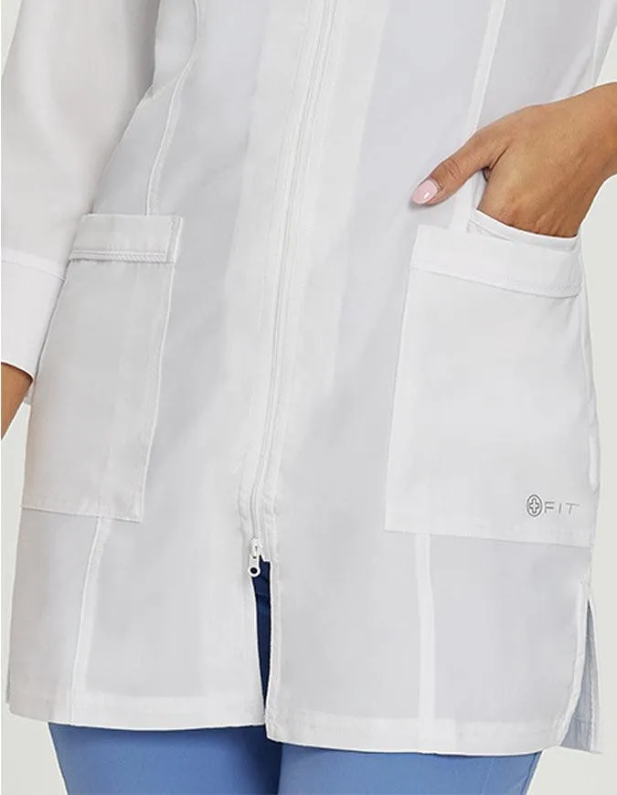 Whitecross FIT Women's 32 Inch Front Zipper Lab Coat