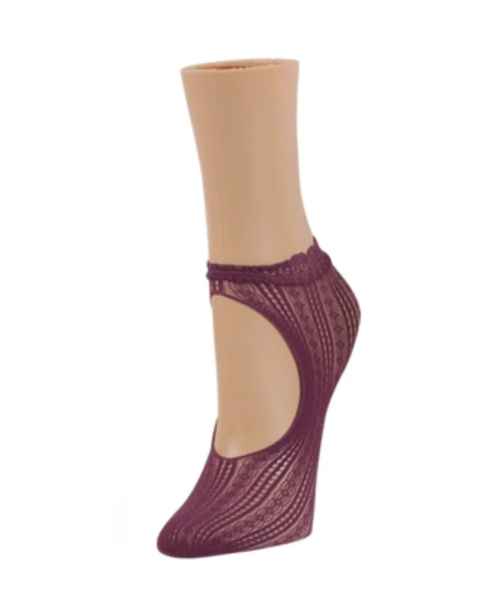 Women's Du-O Net Delicate Lace Loafer Socks