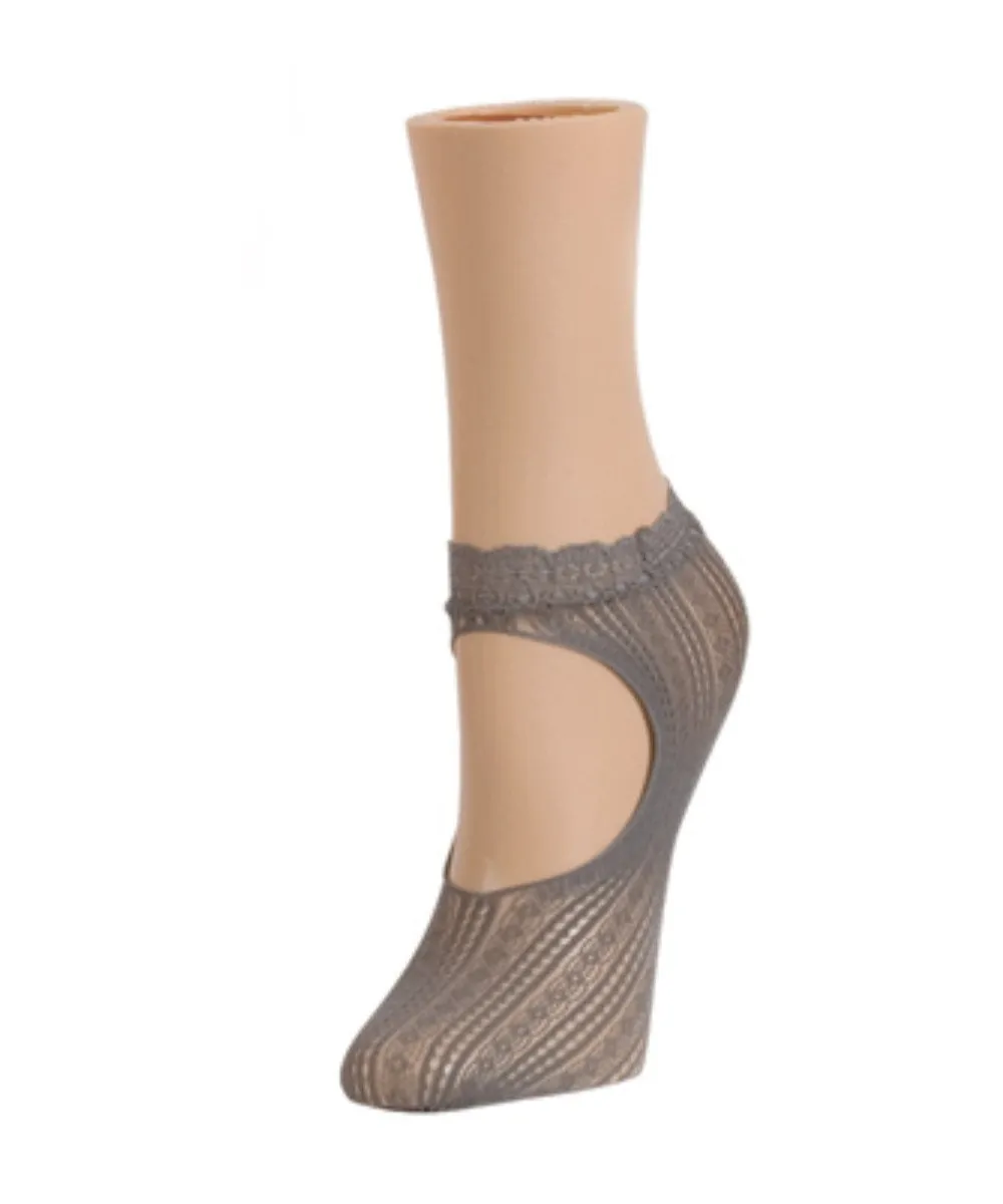 Women's Du-O Net Delicate Lace Loafer Socks