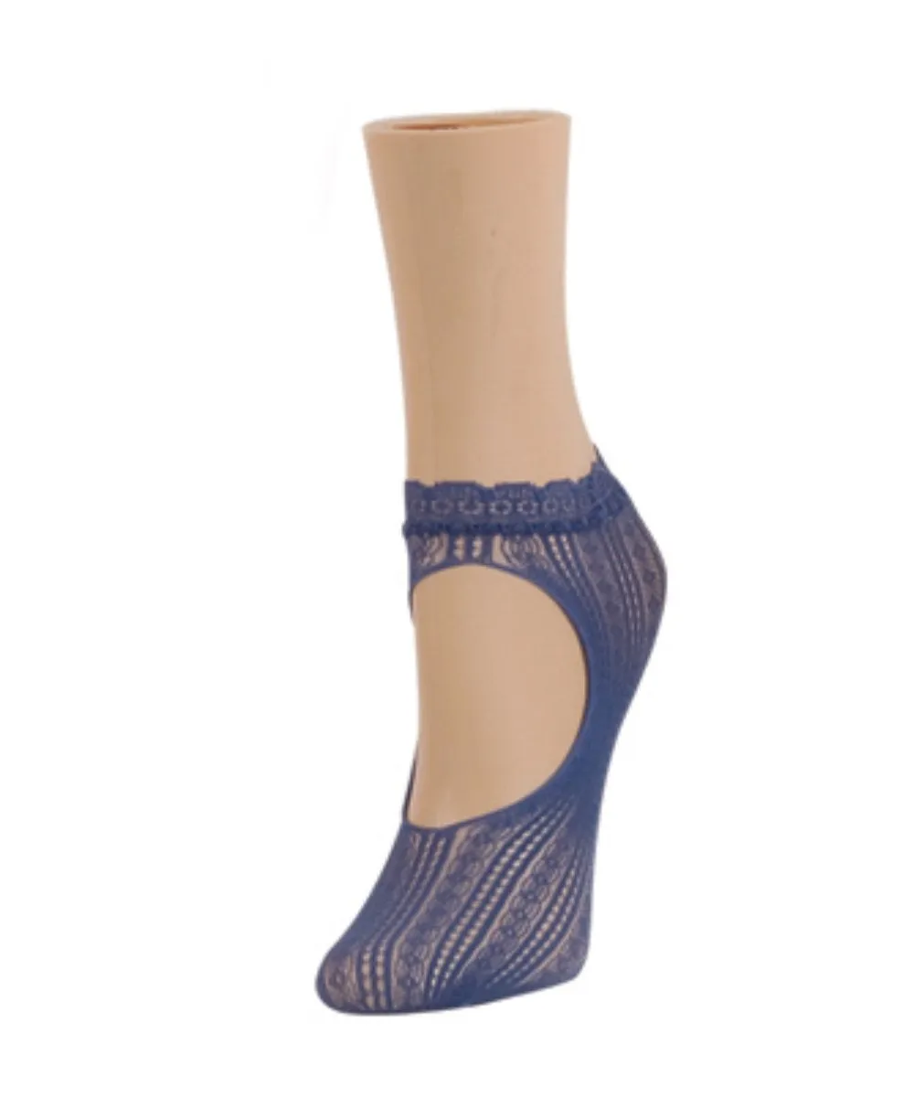 Women's Du-O Net Delicate Lace Loafer Socks