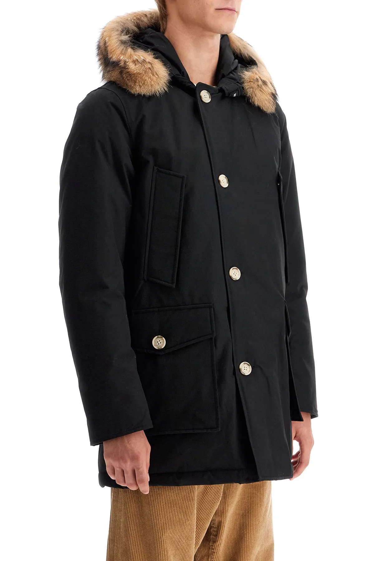 WOOLRICH Parka Arctic In Ramar Cloth Con Pelliccia