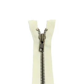 YKK Open End Zip - Heavy Duty, Antique Brass |  502 Cream